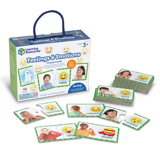 Learning Resources Feelings &#x26; Emotions Puzzle Cards